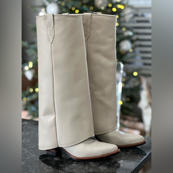 Bambi Bali Lumi Extra High Leather Boot Handmade 38 7.5/8 Retail $598 - Picture 4 of 7